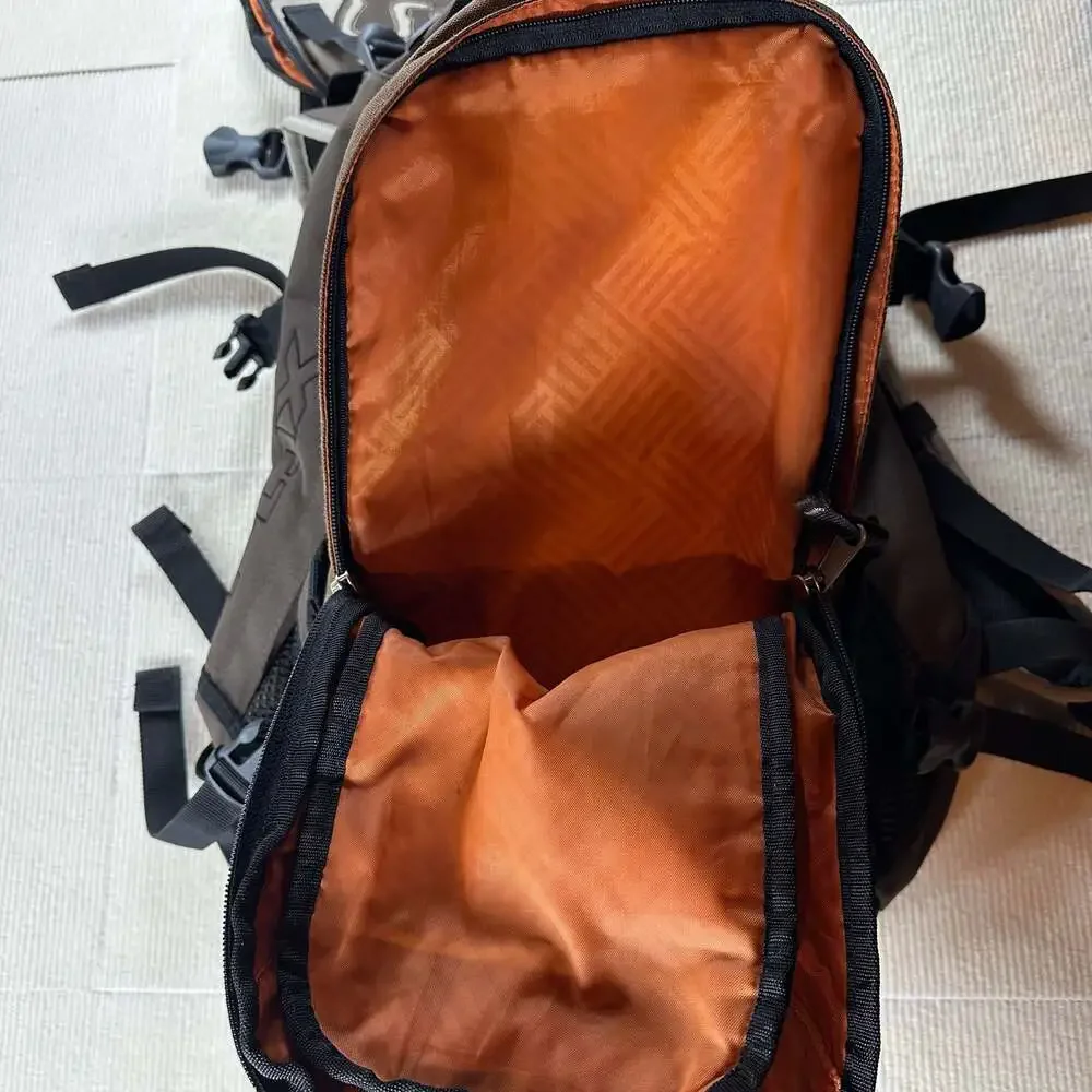 Fox Racing Brown Tan Motocross Backpack Orange Lining w/Mini bag Y2K